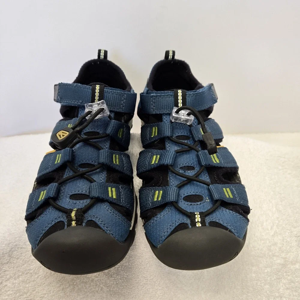 Keen Newport Neo H2 Waterproof Youth Size 2 Navy/Green Black Hiking Outdoor Shoe